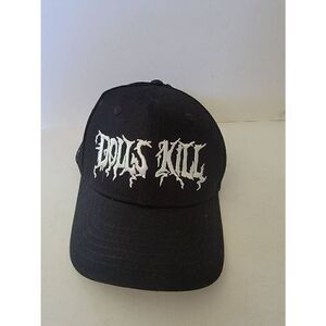 Dolls Kill Men's Trucker Hat Mesh Snapback Cap Embroidered Black One Size